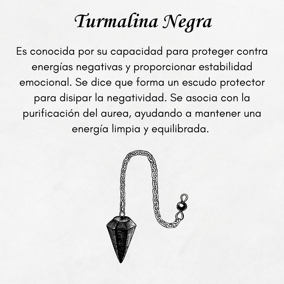 Pulsera Amuleto - Turmalina Negra