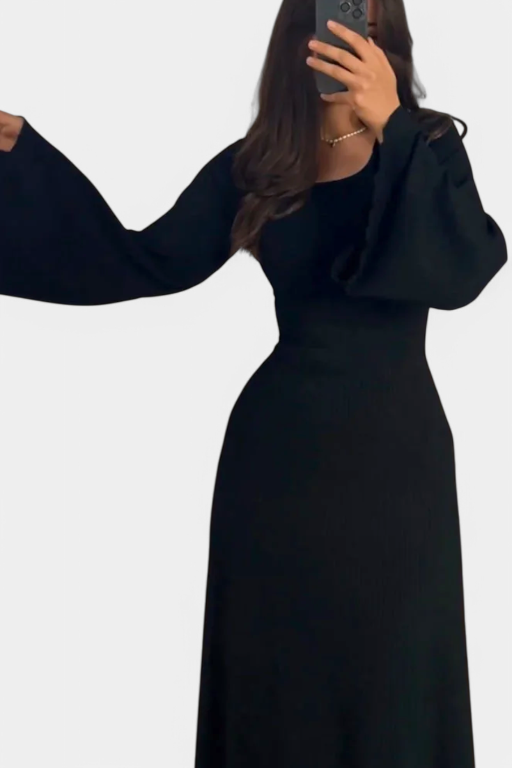 Livia Vestido de Punto con Cintura