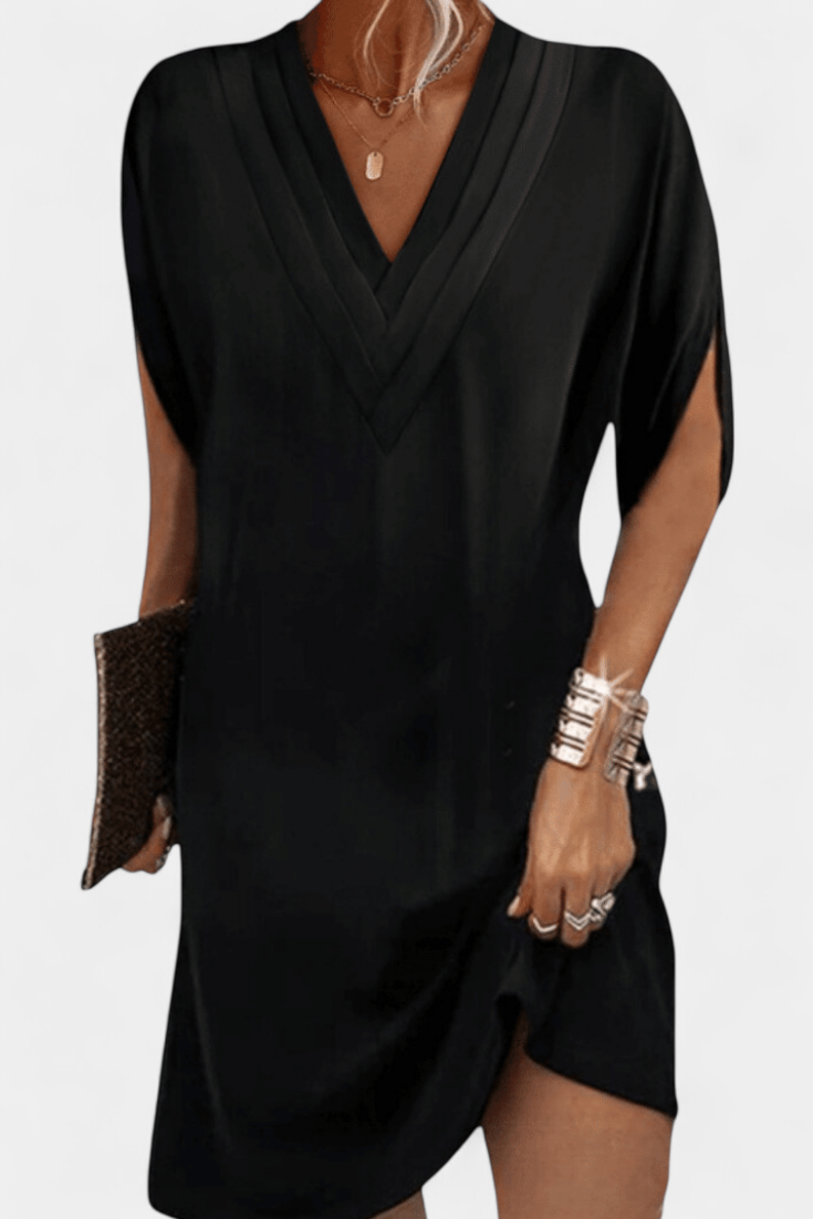 Lesley Vestido Shift Elegante con Escote en V