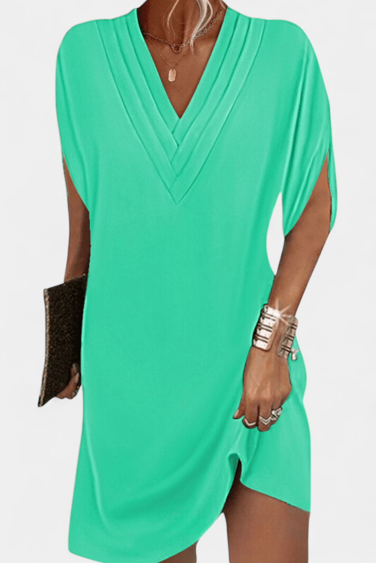 Lesley Vestido Shift Elegante con Escote en V