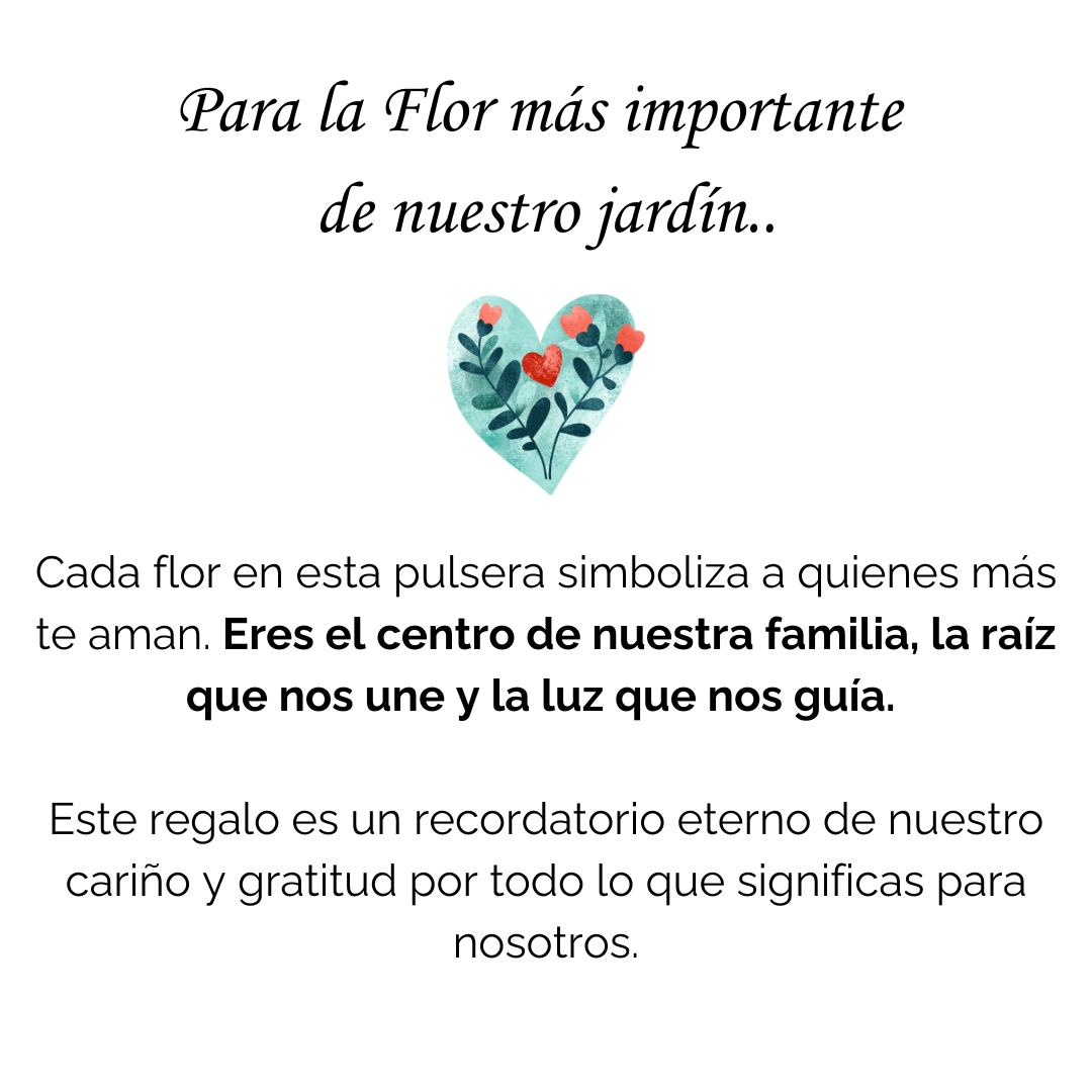 Pulsera Flores de Vida - Personalizable
