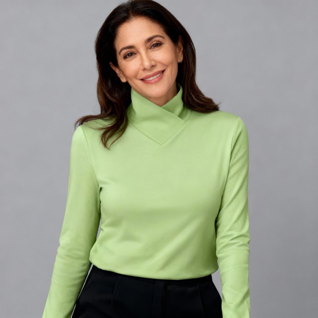 Stazia™ | Jersey de Cuello Alto Elegante