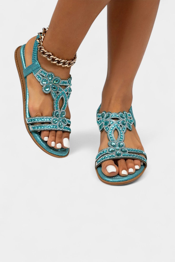 Alaya Sandalias Gladiadoras Embellecidas