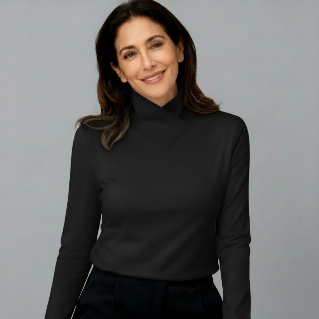 Stazia™ | Jersey de Cuello Alto Elegante