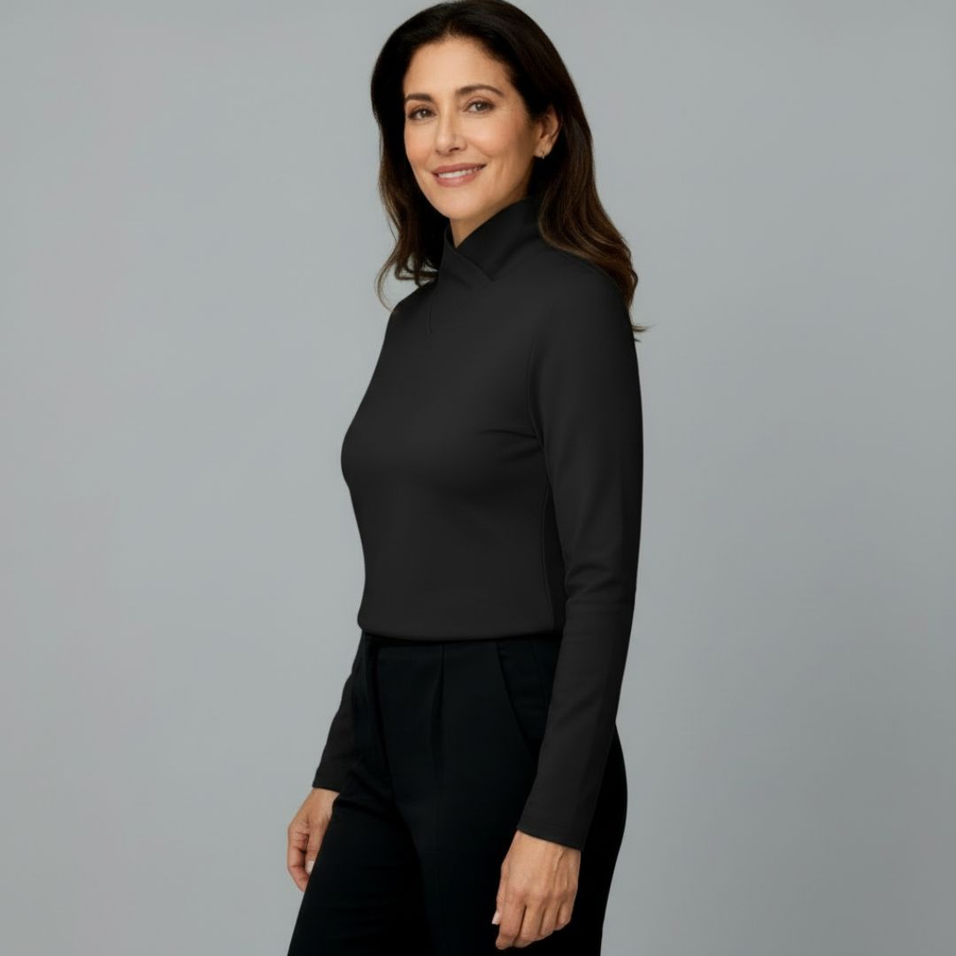 Stazia™ | Jersey de Cuello Alto Elegante