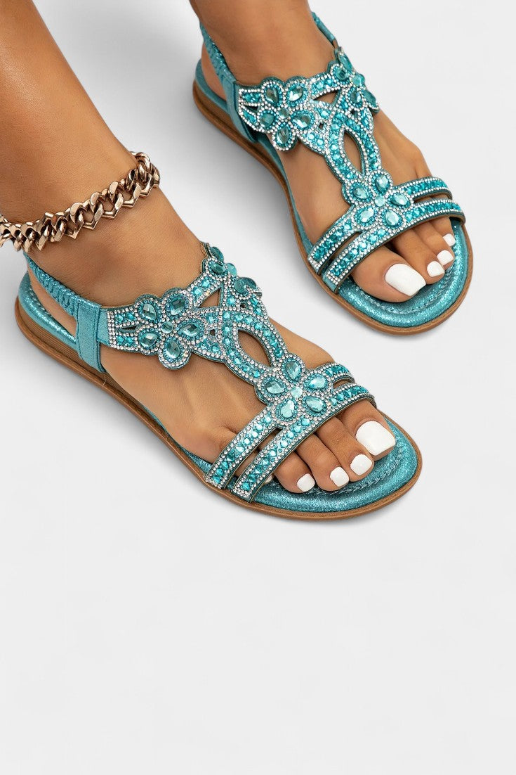 Alaya Sandalias Gladiadoras Embellecidas