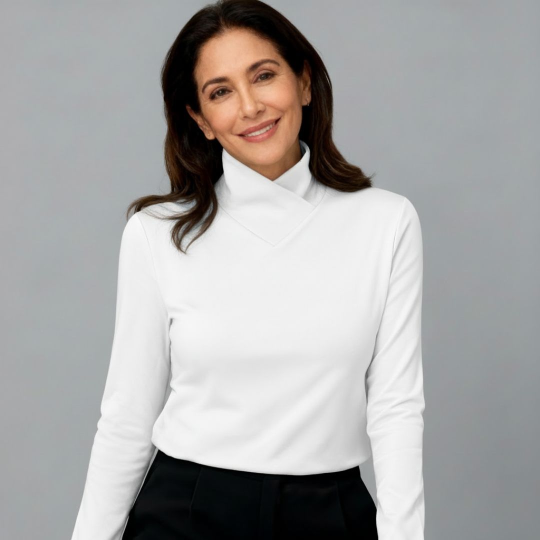 Stazia™ | Jersey de Cuello Alto Elegante