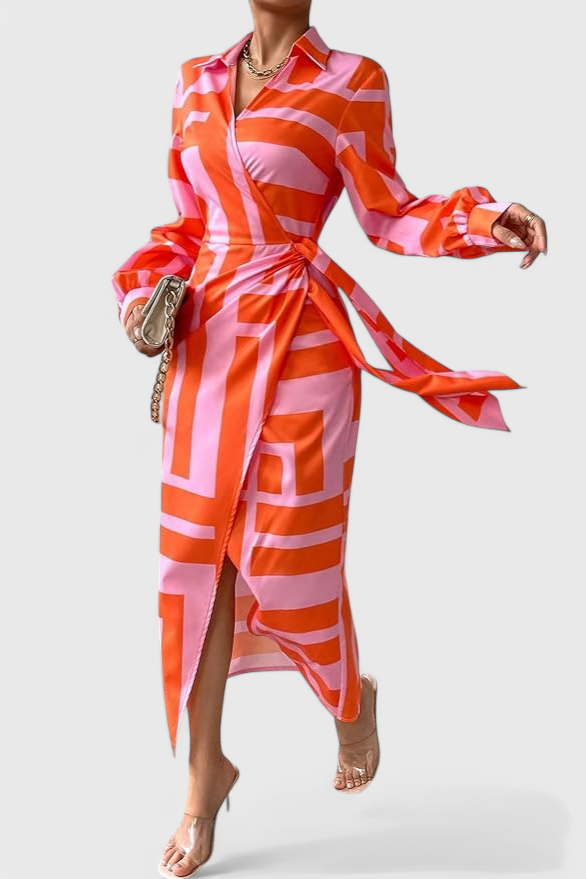 Elodie Vestido Envolvente Impreso