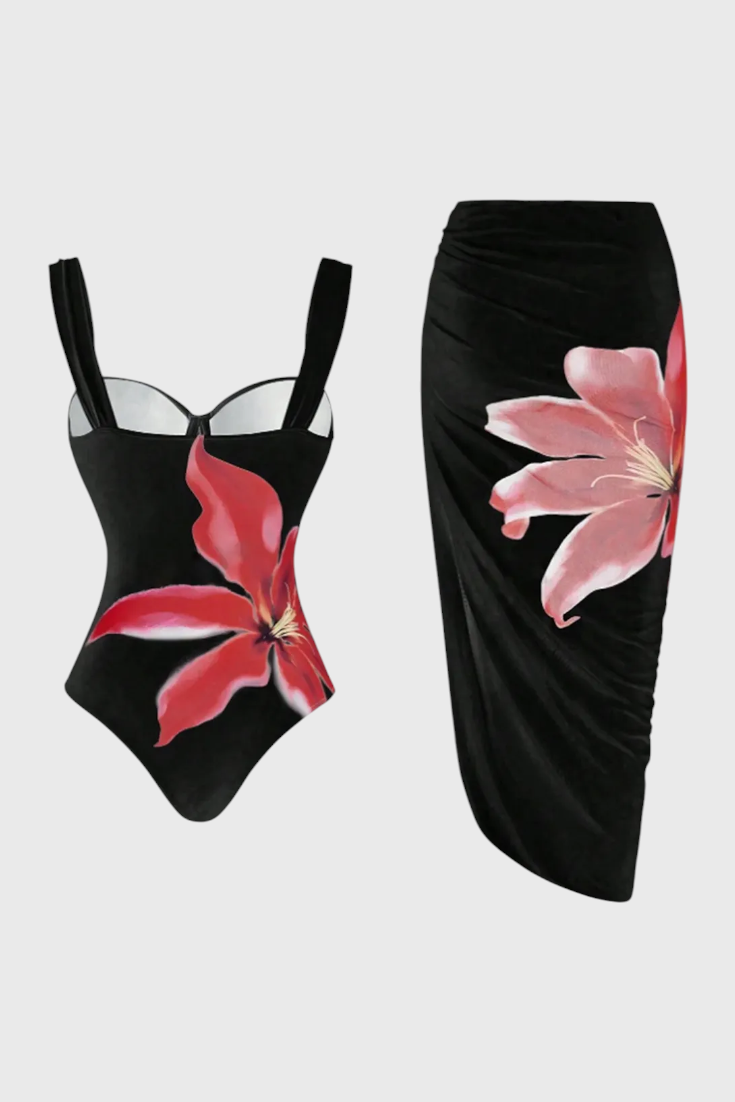 Sarah Conjunto de Baño de Dos Piezas Floral