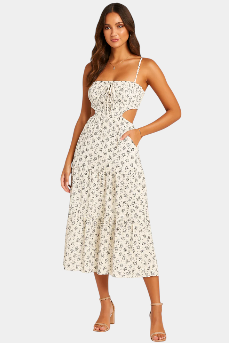 Luzia Vestido Midi Floral