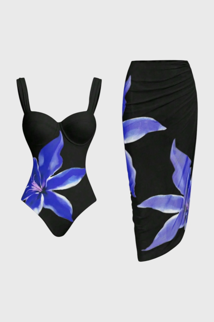 Sarah Conjunto de Baño de Dos Piezas Floral