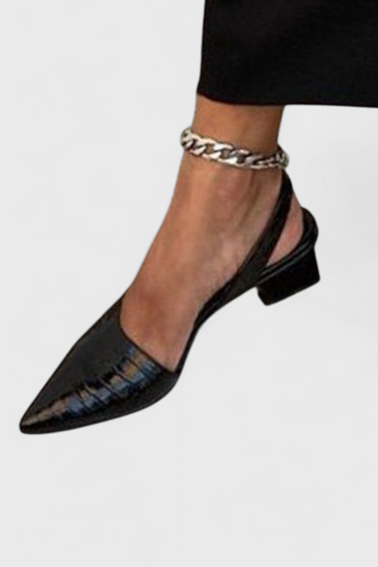 Ava Slingback de Tacón Elegante con Punta Fina