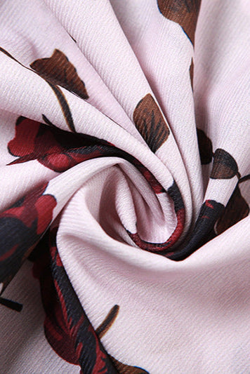 Irina Vestido Deslizante con Estampado Floral y Espalda Descubierta