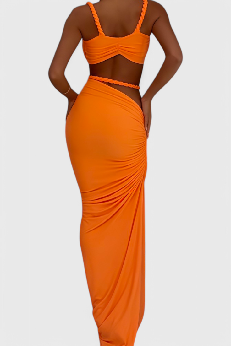 Estela Conjunto de Falda Sin Espalda