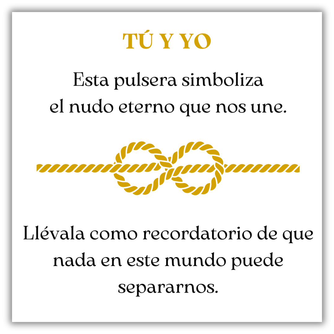 Pulsera Nudo Eterno - Tú y Yo