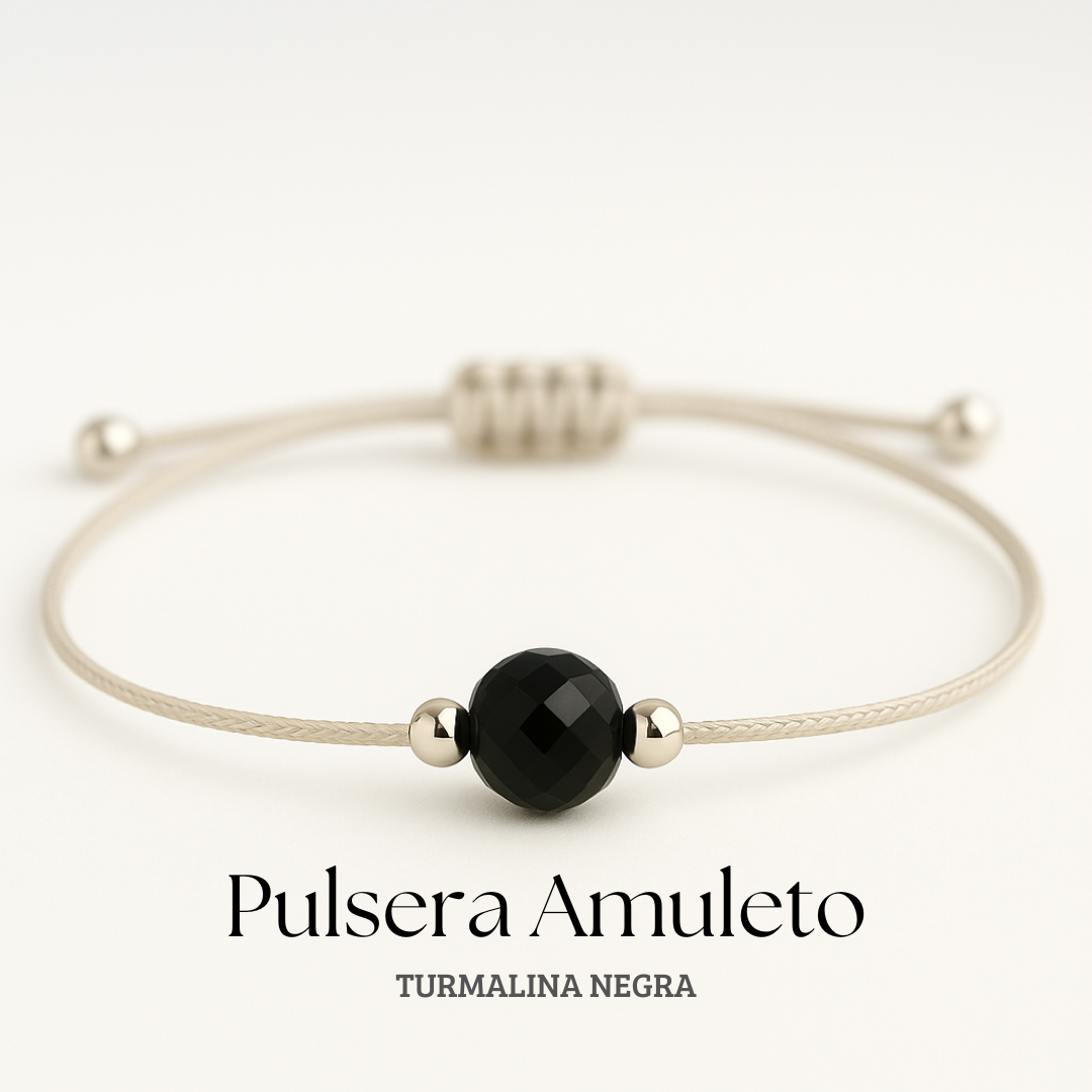 Pulsera Amuleto - Turmalina Negra