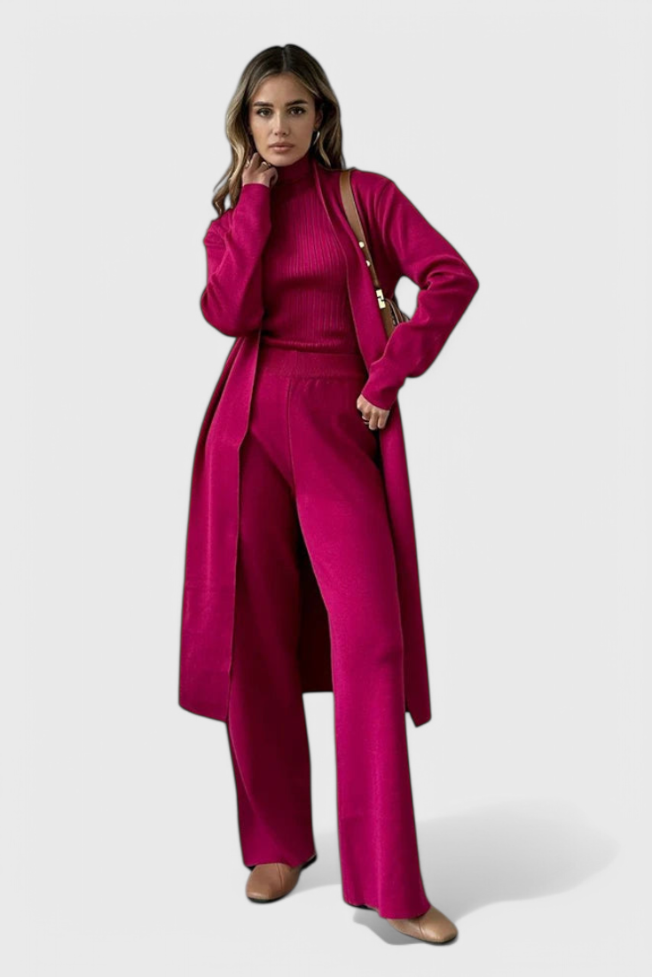 Mahalia Conjunto de Punto de 3 Piezas