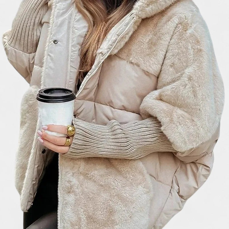 Domilia Chaqueta Acolchada Cálida con Capucha