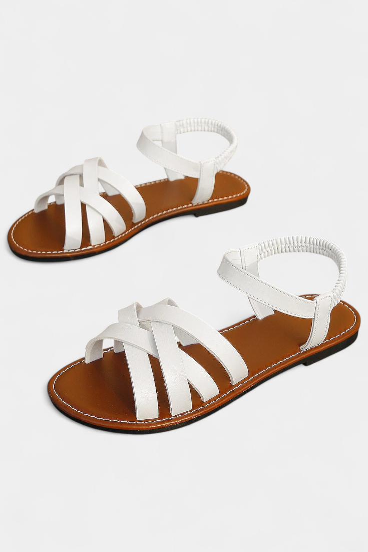 Romee Sandalias Planas con Tiras y Comodidad Todo el Día