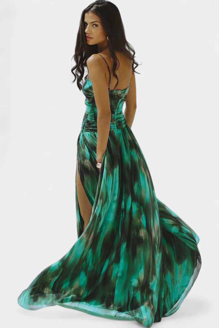 Ahria Conjunto de Baño con Falda Acampanada y Estampado Estrella de Mar