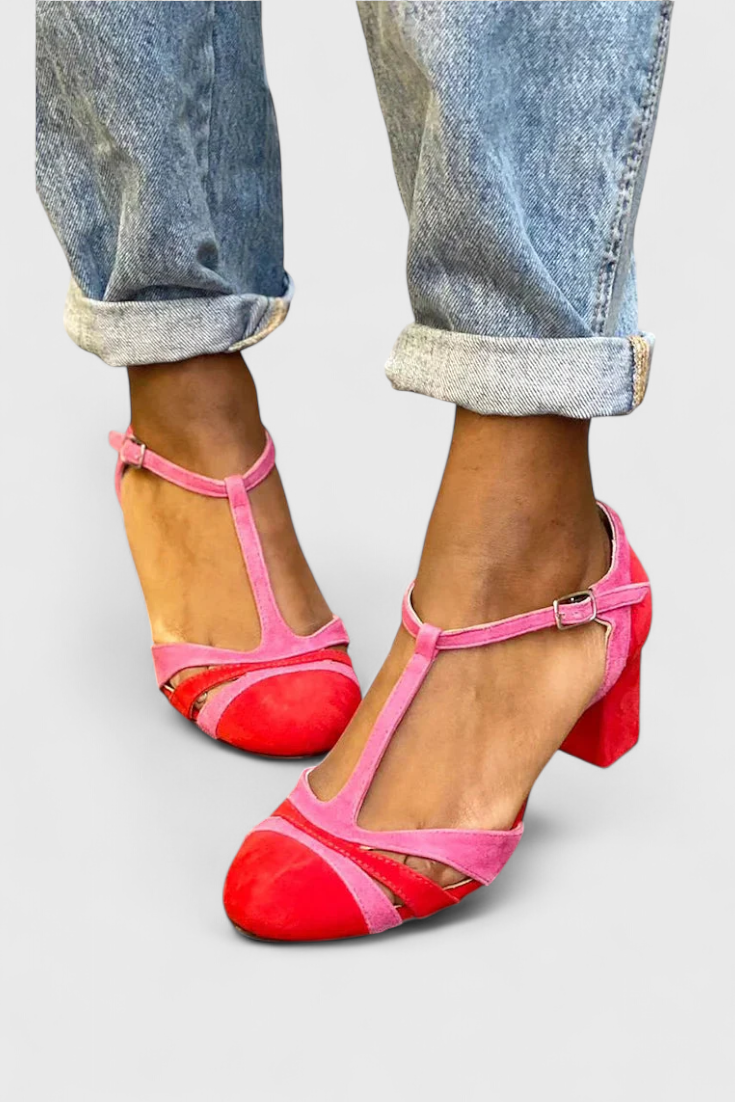 Noiré Sandalias Elegantes con Tacón Cómodo y Sujeción al Tobillo