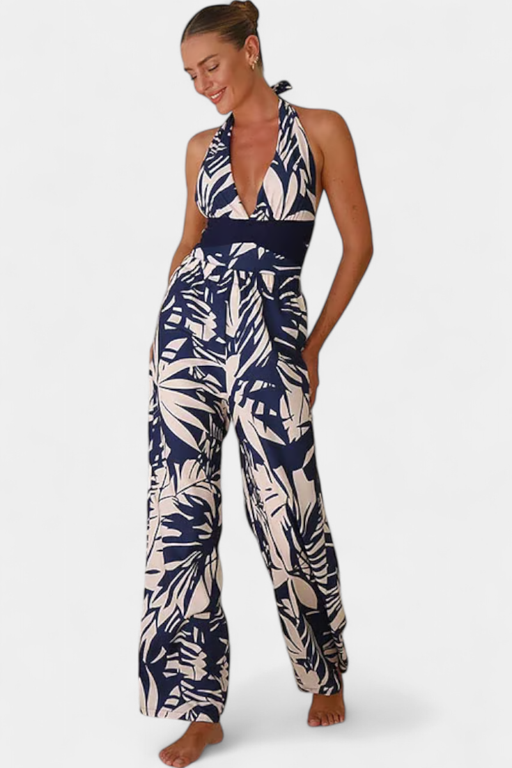 Ahria Conjunto de Bañador Estampado con Escote en V