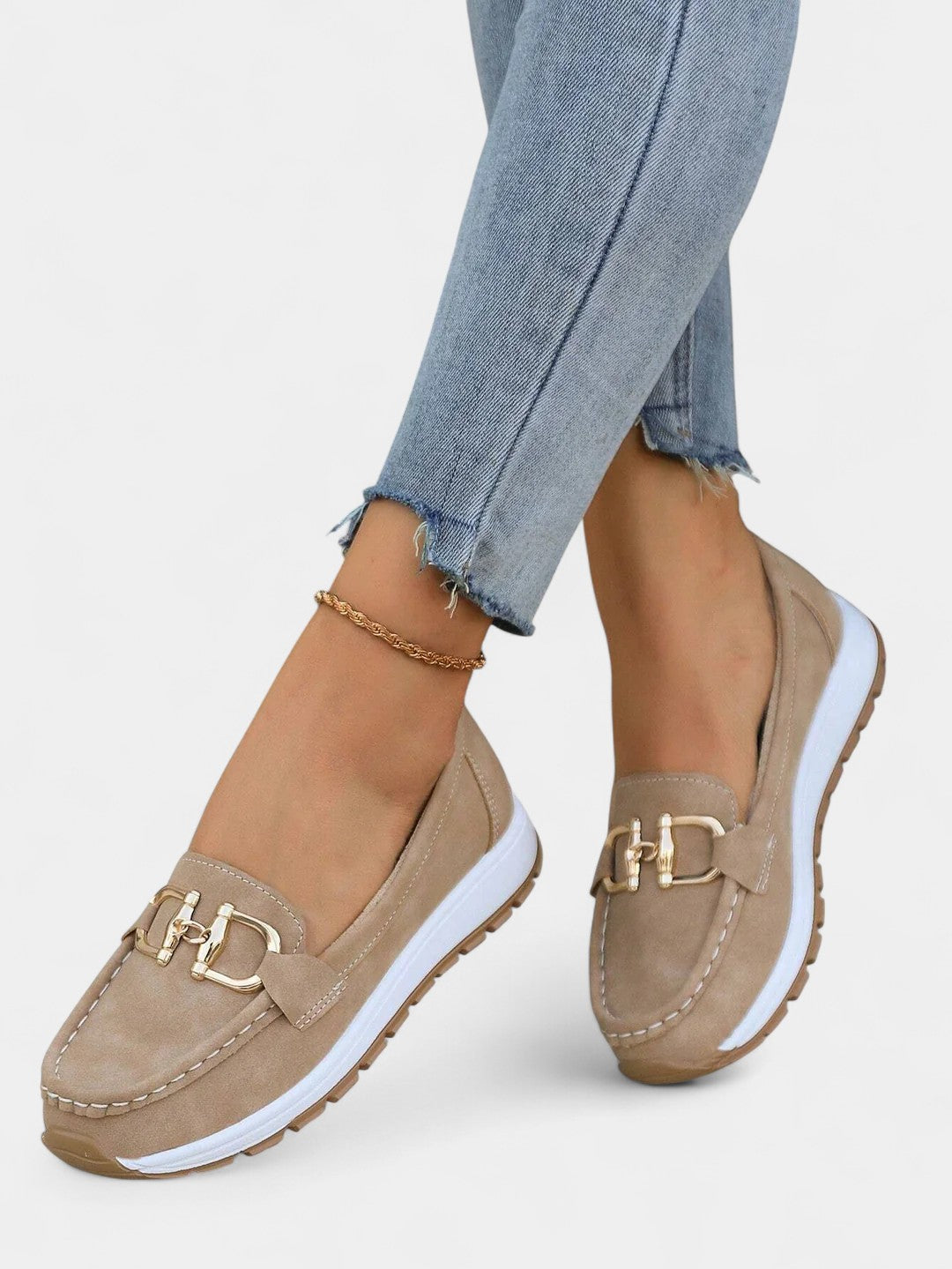 Ellie Mocasines Planos con Hebilla