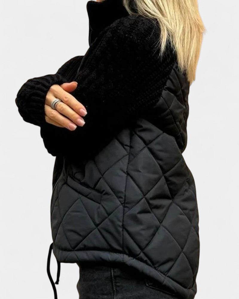 Victoria Chaqueta Casual de Polar Tejido