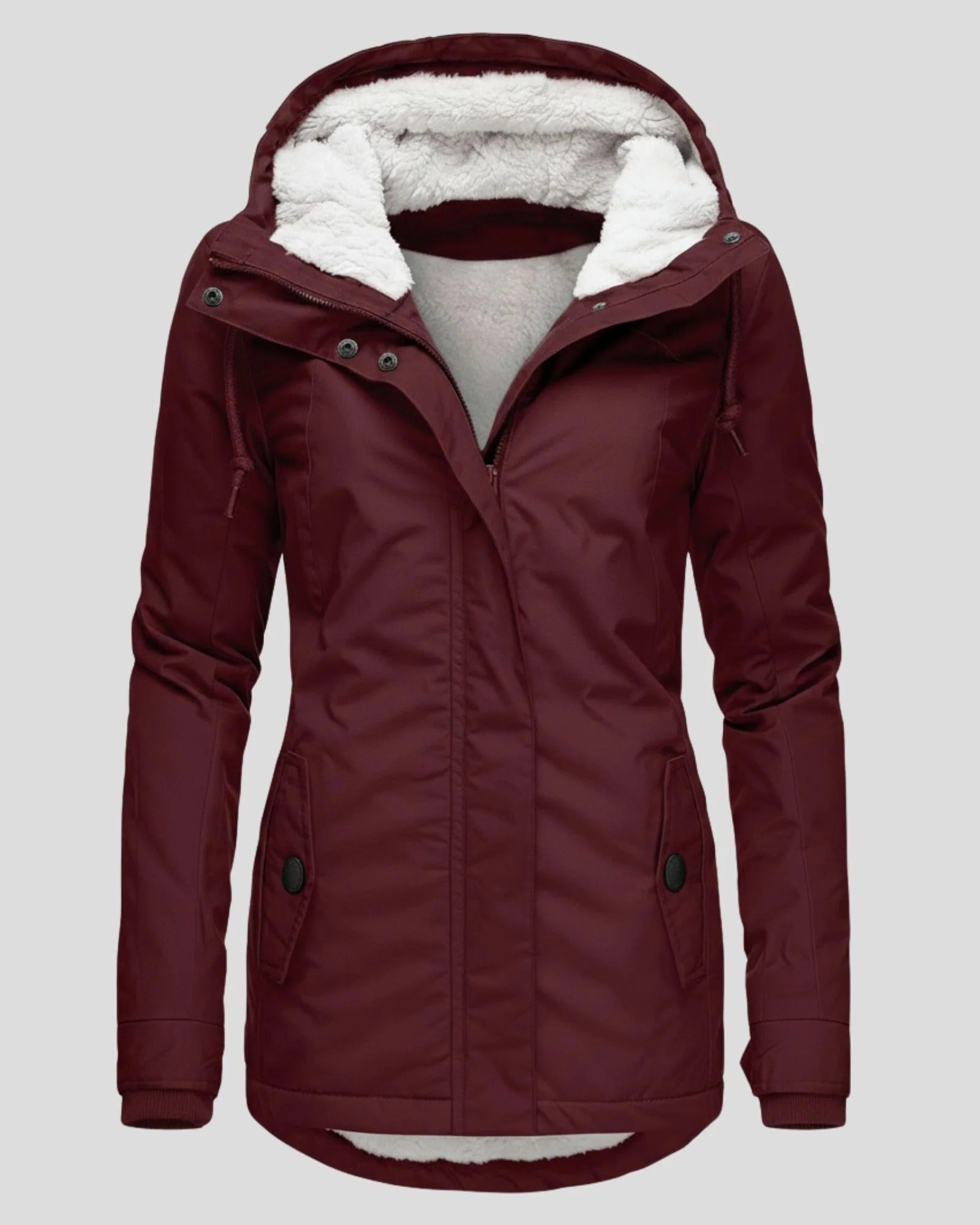 Ella Chaqueta Larga de Otoño