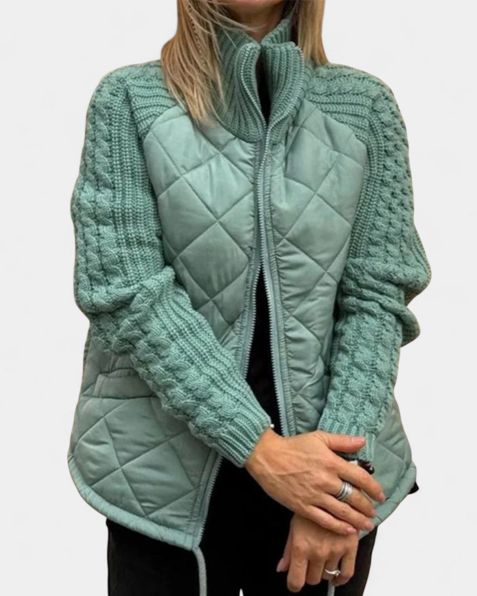 Victoria Chaqueta Casual de Polar Tejido