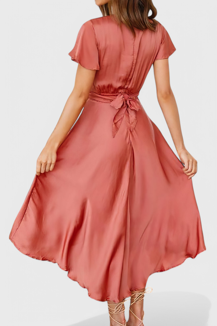 Franzi Vestido Elegante con Escote en V