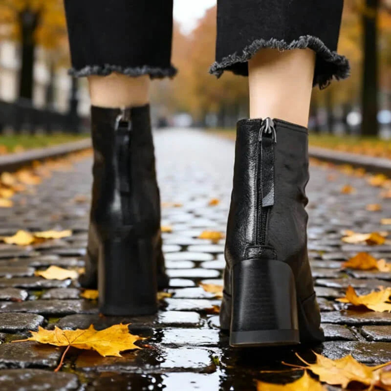 Camille Botas Cómodas de Piel con Puntera