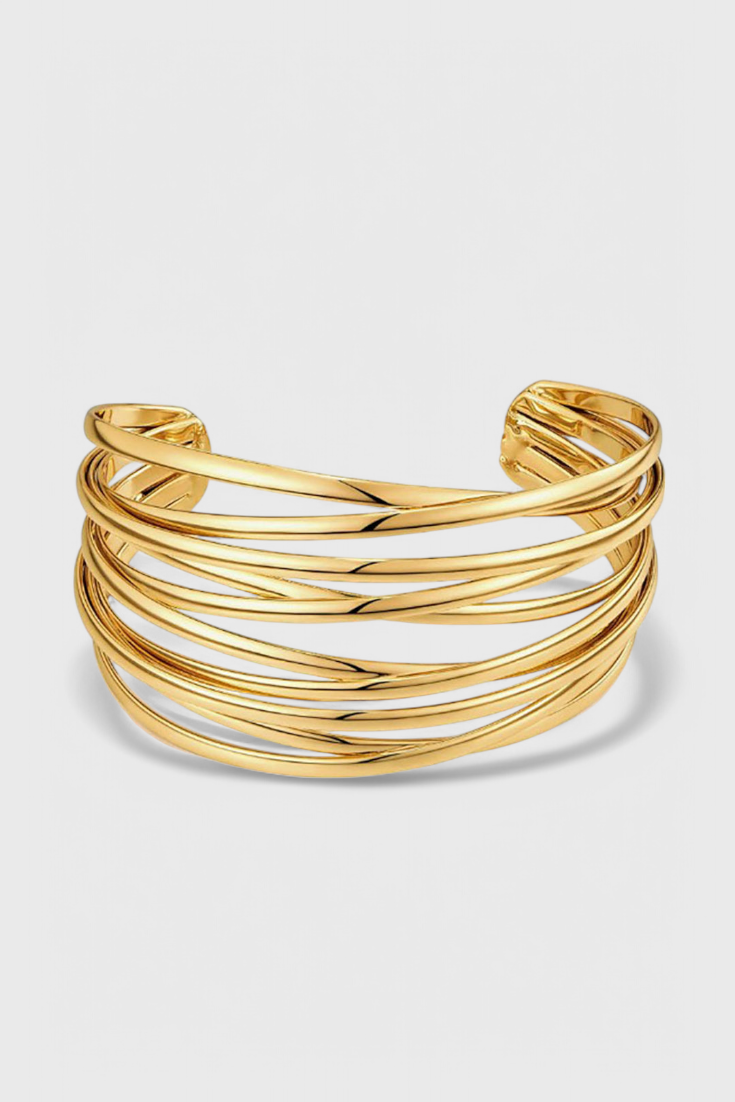 Brazalete de Alambre en Capas