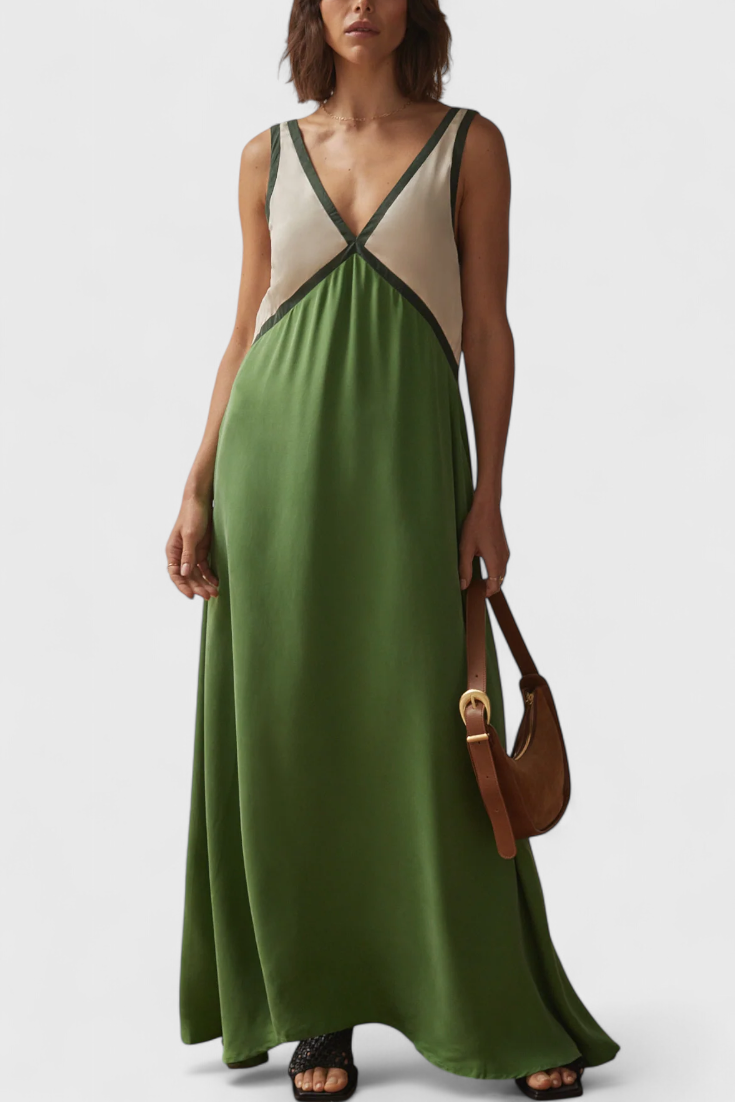 Diamond Vestido Boho de Verano con Escote en V