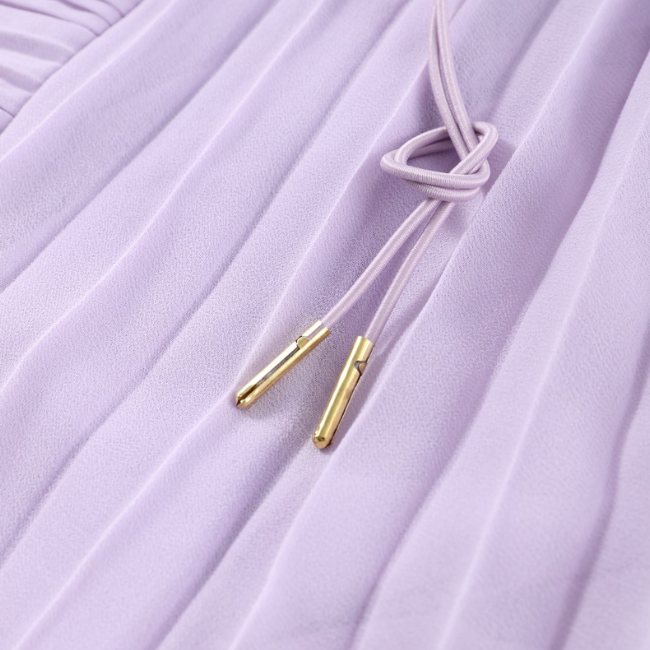 Emmeline Vestido Color Lila con Corte Holgado