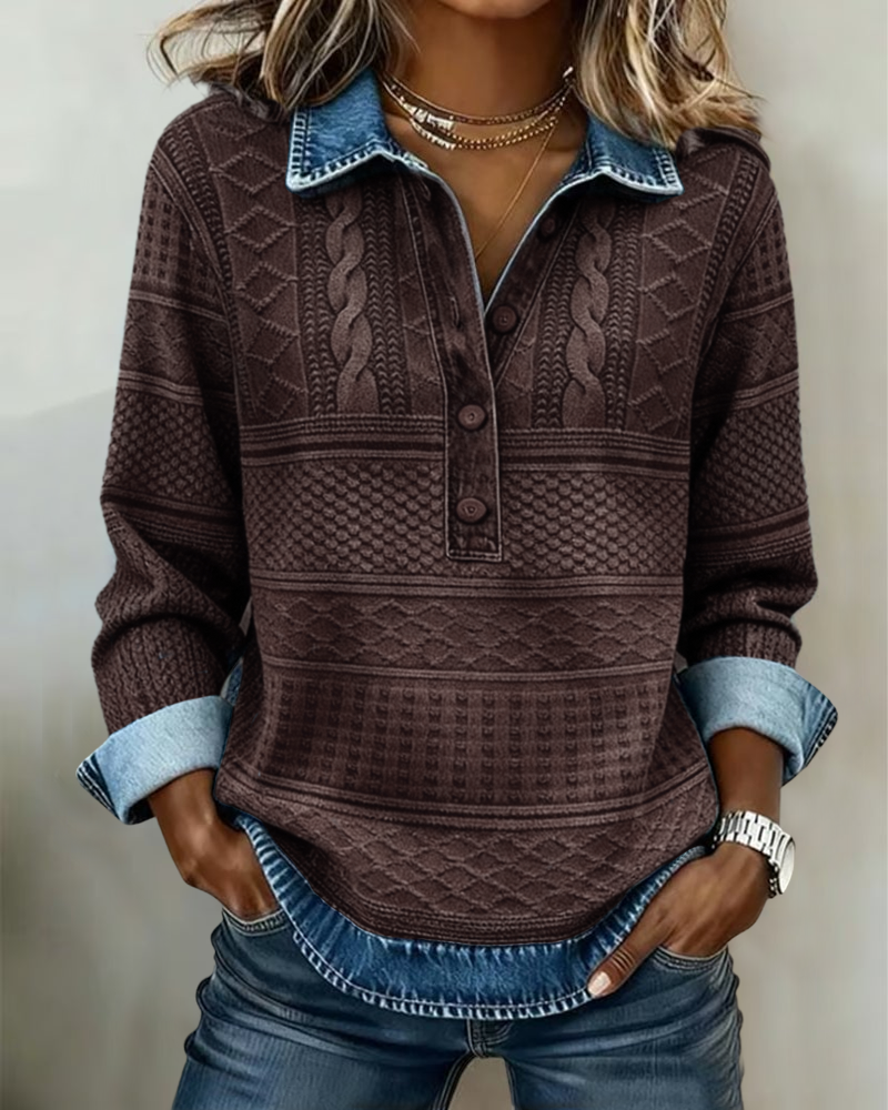 Sofía | Suéter moderno con botones parciales