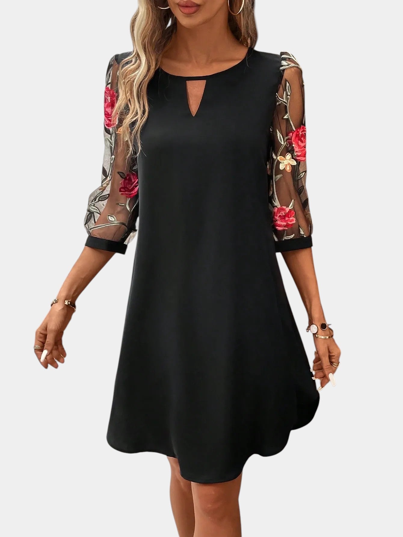 Rosa Vestido Elegante