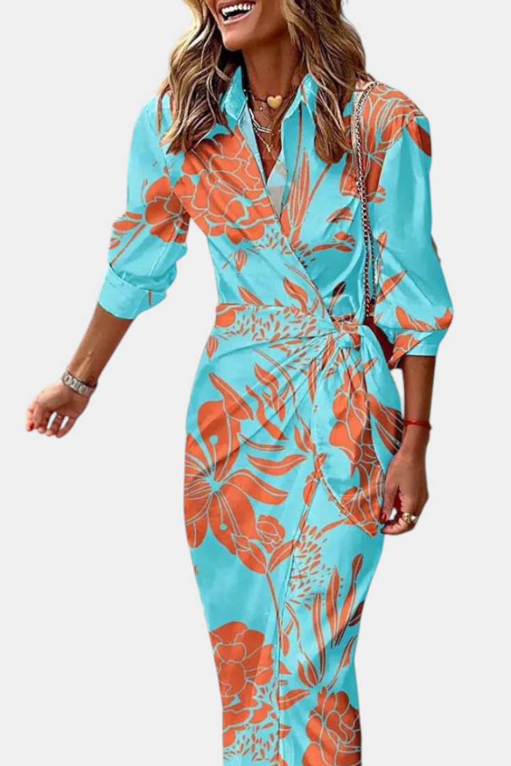 Elodie Vestido Envolvente Impreso