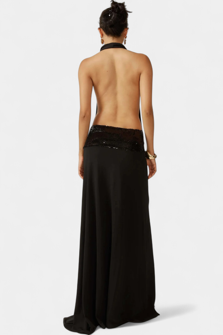 Georgia Vestido Halter Elegancia Lujo