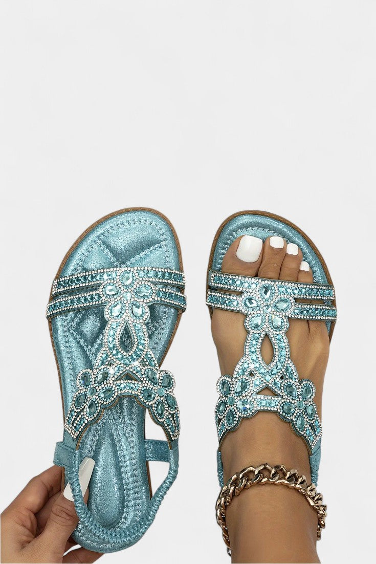 Alaya Sandalias Gladiadoras Embellecidas