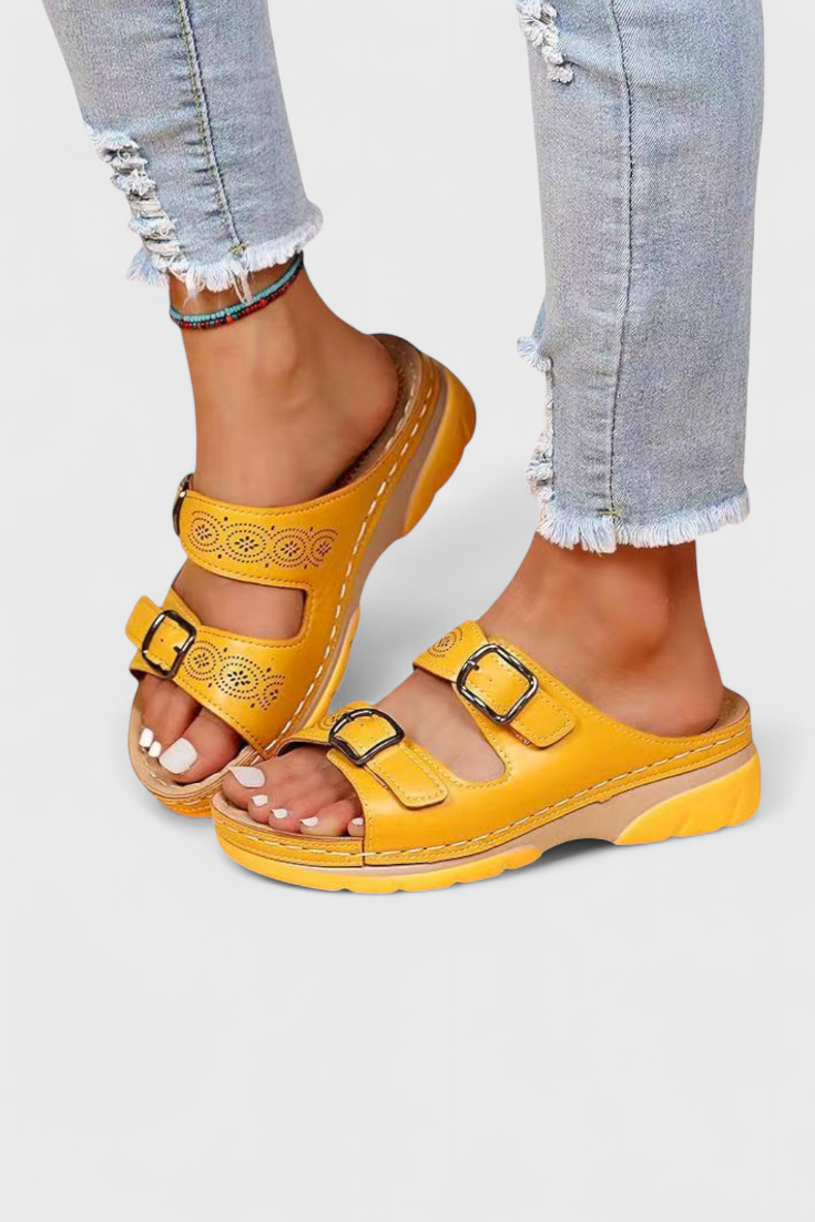 Tamsin Sandalias de Cuero Ortopédicas