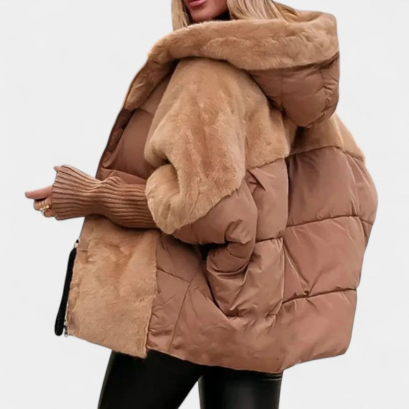 Domilia Chaqueta Acolchada Cálida con Capucha