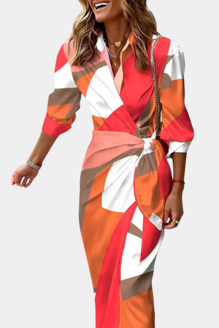 Elodie Vestido Envolvente Impreso