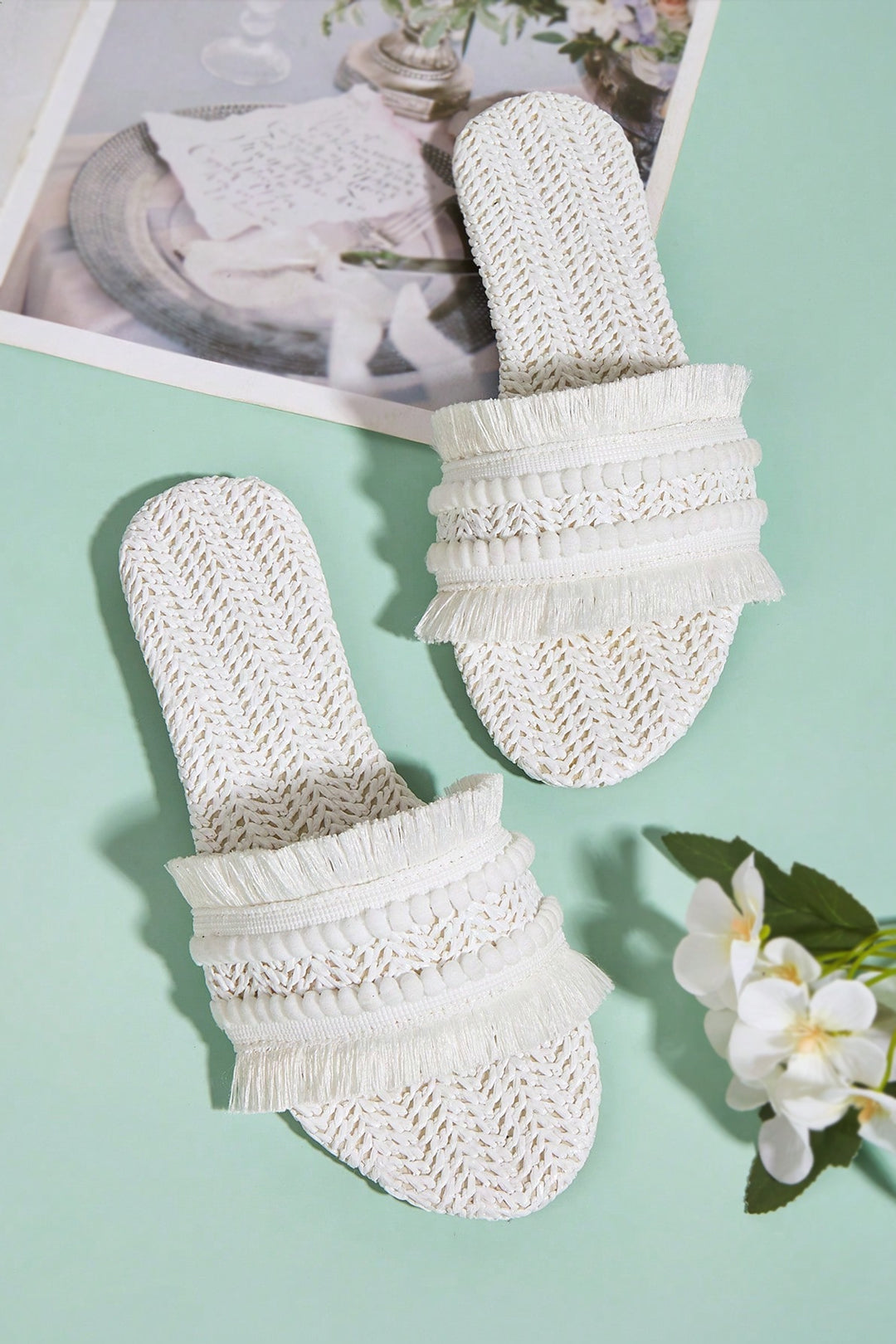 Zapatillas con Flecos