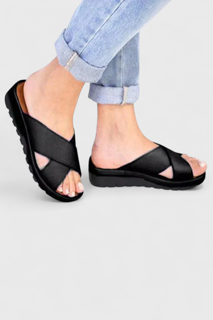 Annelym Sandalias Ortopédicas con Cuña para Exterior