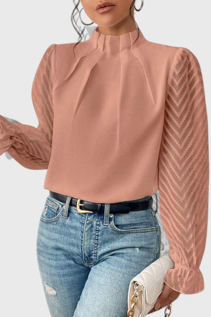 Helga Blusa de Manga Larga Náutica