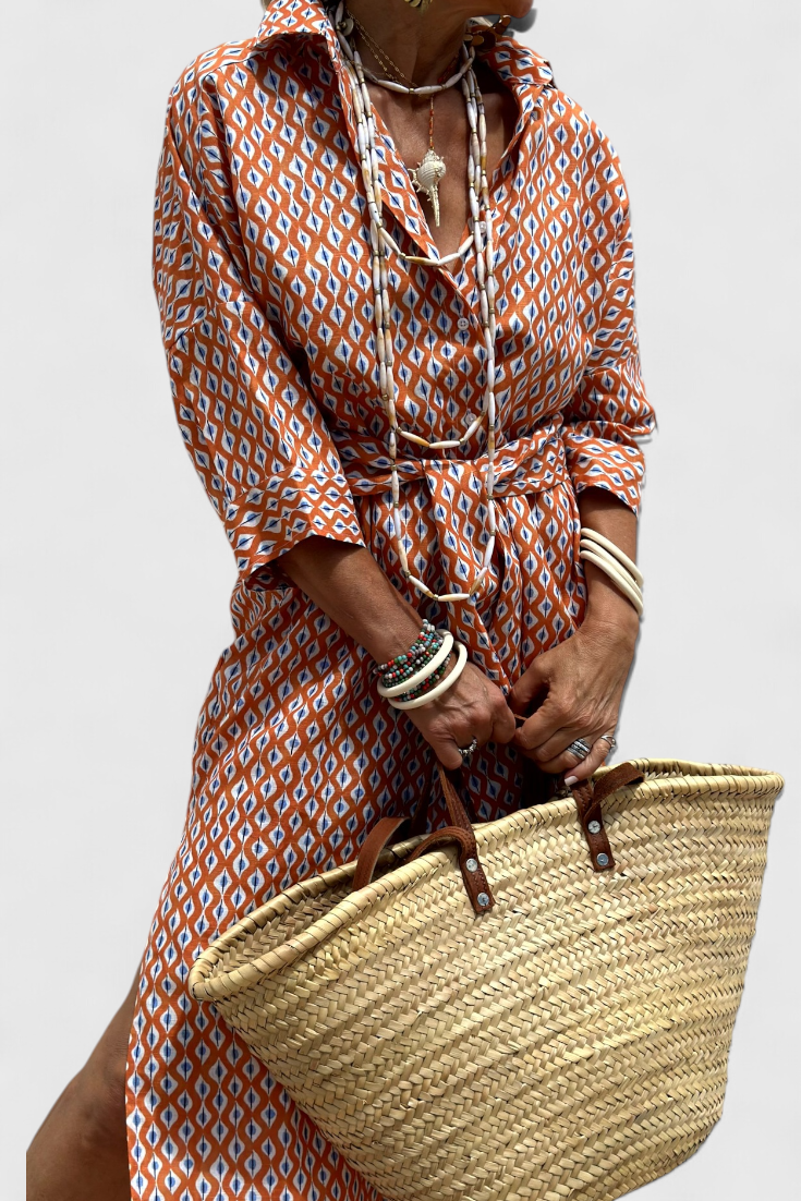 Sherlyn Vestido Camisero de Rayas con Estilo Atemporal