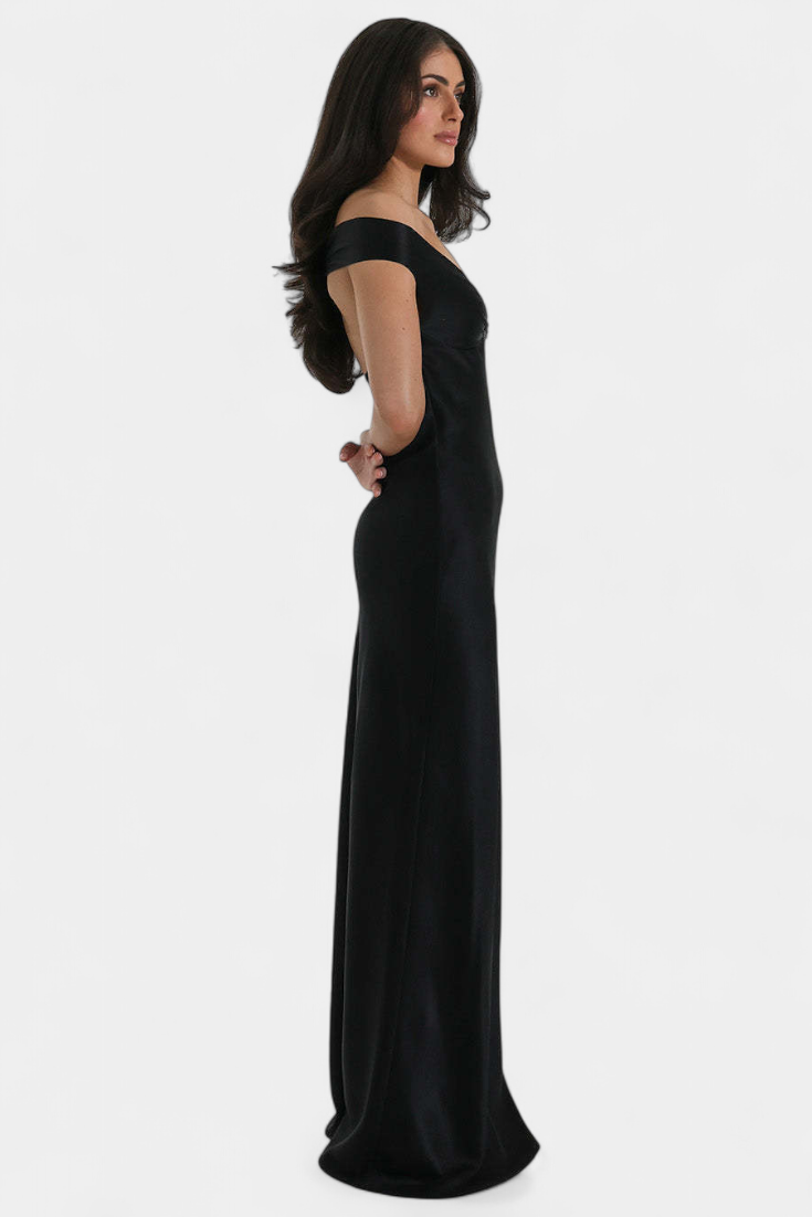 Blerina Vestido de Cola de Pez Sin Mangas