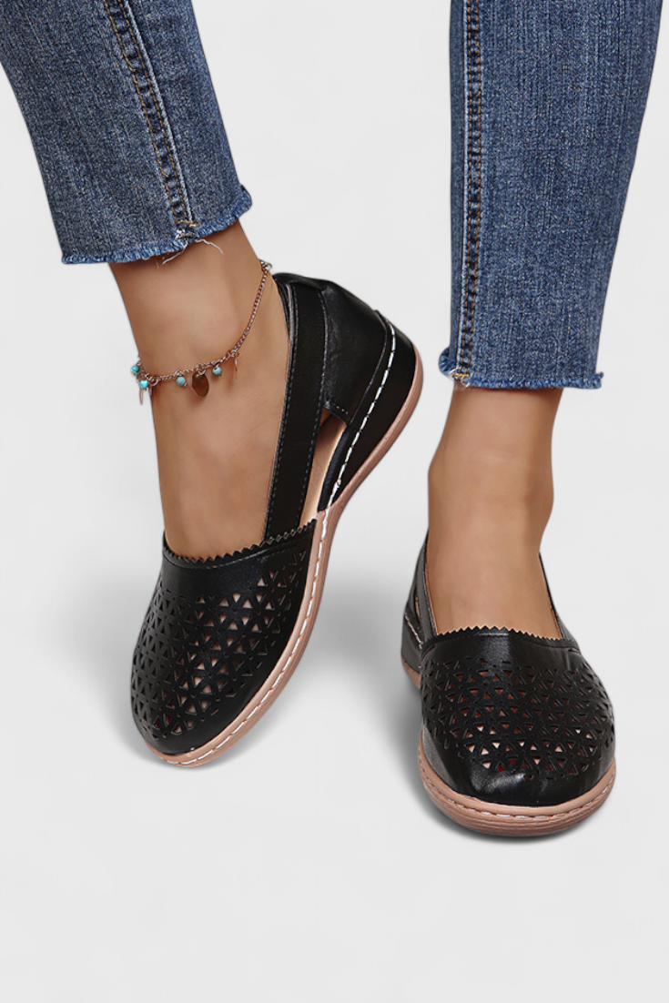 Lisanas Zapatos Ortopédicos con Diseño Calado