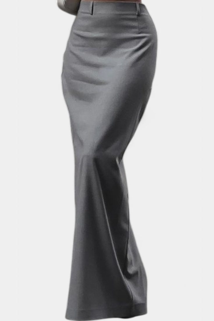 Sherrie Falda de Tiro Alto con Abertura Trasera